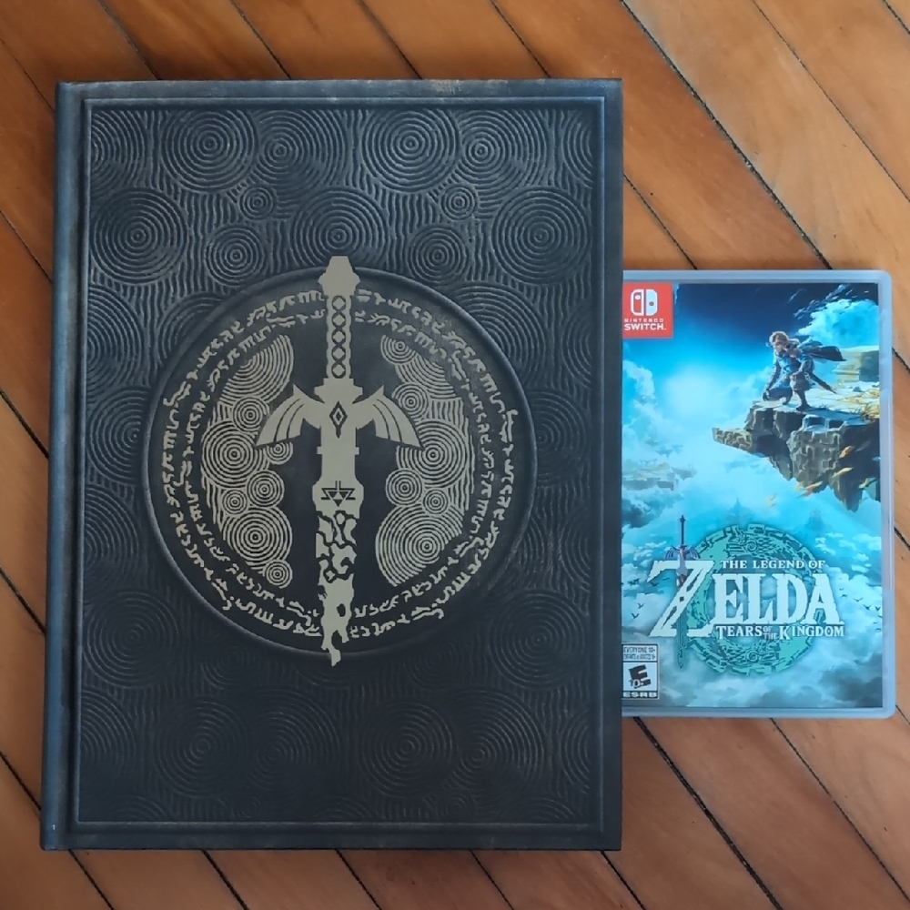 The Legend of Zelda Collector's Edition Book and Game tears of the kingdom.